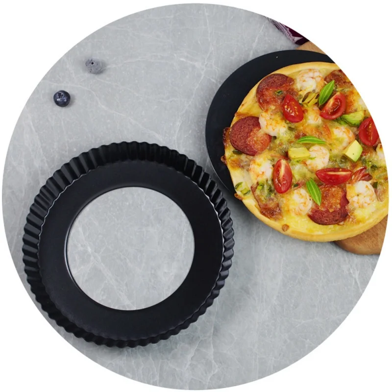 Антипригарная форма для пирога пиццы тарелка Quiche Flan Тарт пирожное формы круглые