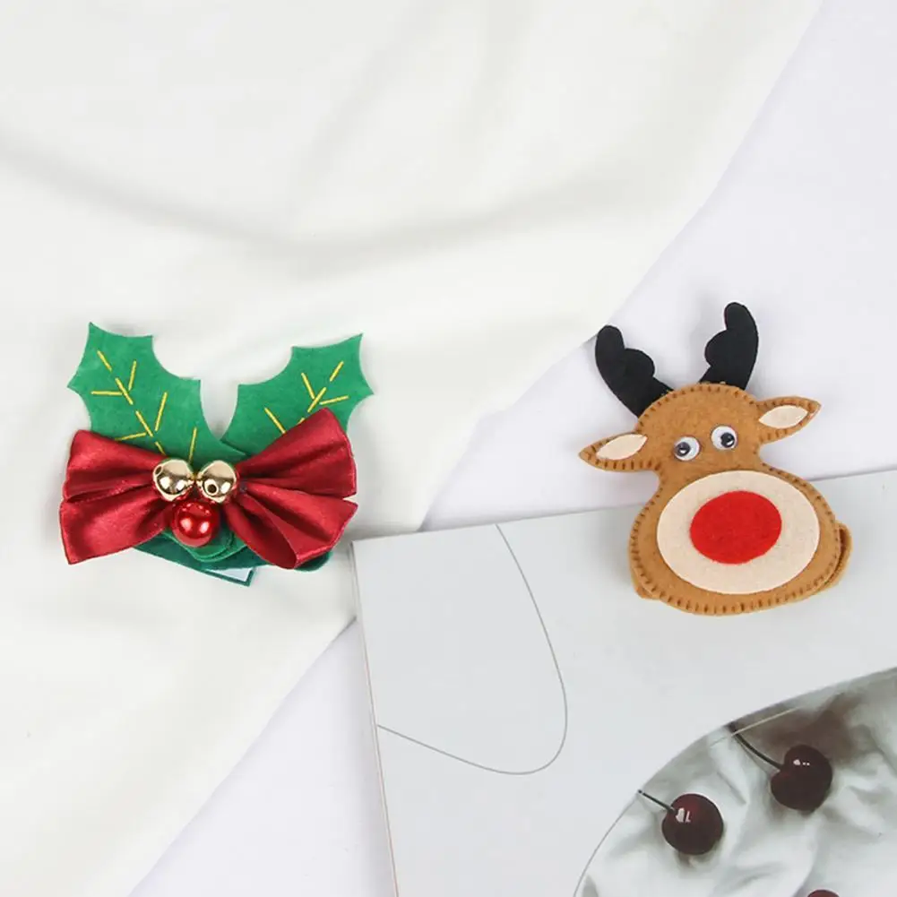 

Fine Workmanship Fabric Delicate Deer Napkin Buckles Table Decorations for Home