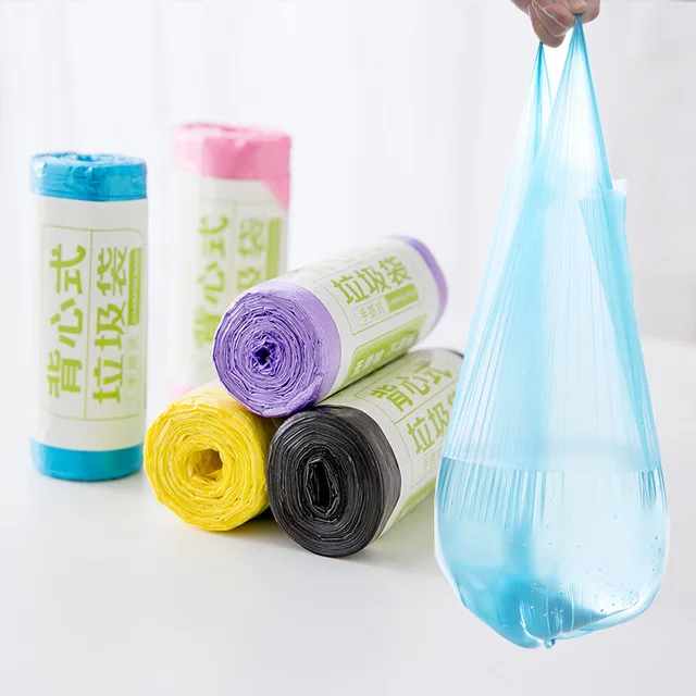 

30pcs/roll Kitchen Waste Bag Baby Diaper Waste Dispenser Bag Storage Nappy Garbage Bags