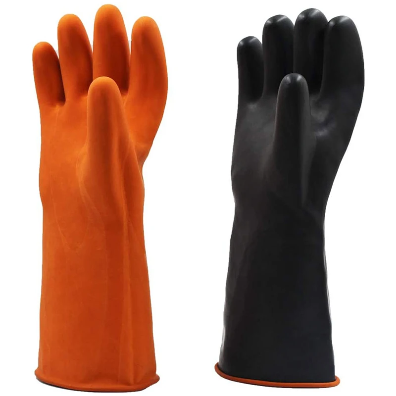 2 пары резиновых перчаток химически стойкие тиоцианат латексные перчатки