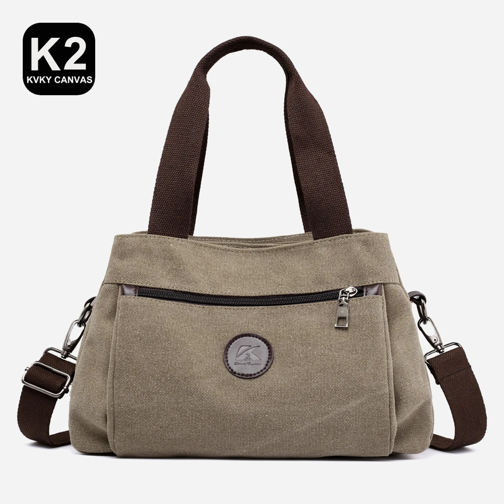 

KVKY Canvas Totes for Womens Handbag 2021 Small Shoulder Bag Fashion Female Casual Female Crossbody Bag Sac a Main