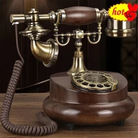 antique corded telephone resin fixed digital retro phone button dial vintage decorative rotary dial telephones landline for home