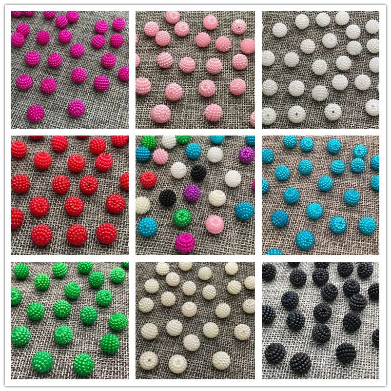 Оптовые 10 мм 30 шт. круглые жемчужные пластиковые бусины для изготовления