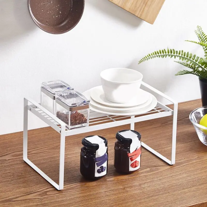 Kitchen Wrought Iron Layered Shelf Multi-Layer Storage Rack Pot Dish Seasoning | Дом и сад