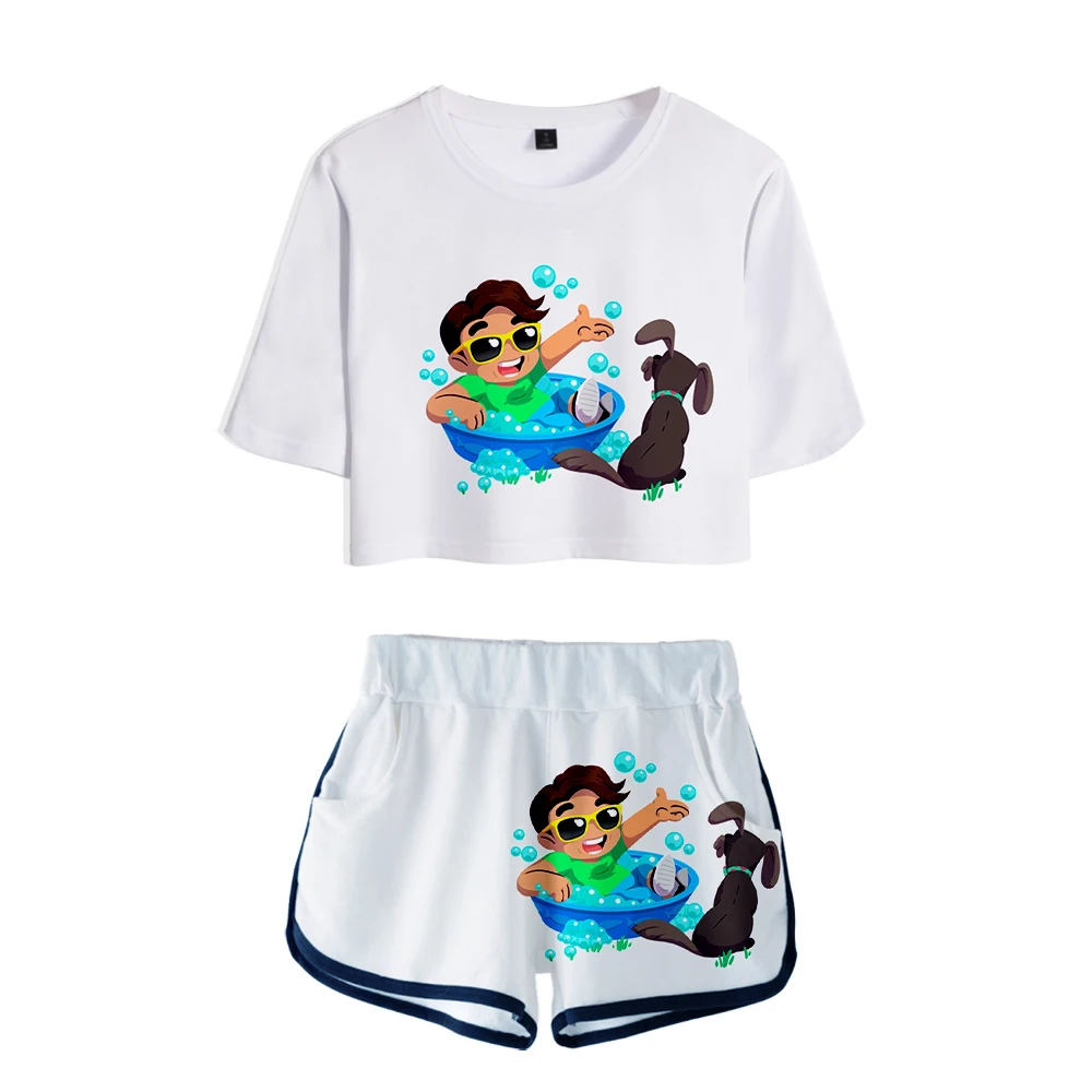 

Guava juice 3D Printed Women Two Piece Set Fashion Summer Short Sleeve Crop Top+Shorts Hot Sale Streetwear Clothes