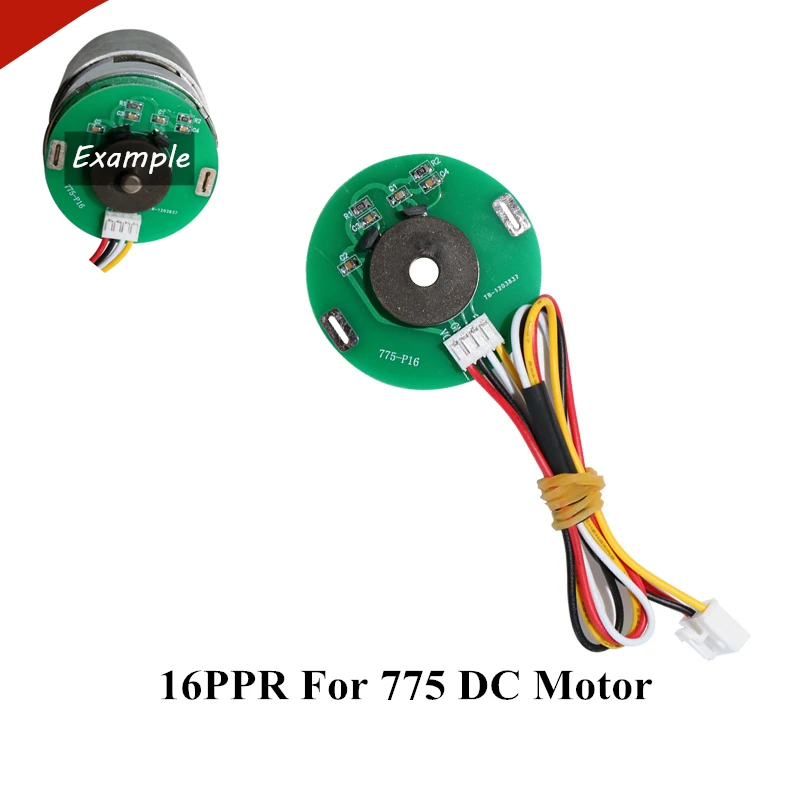 

Double Hall Magnetic Encoder 5V 16PPR For 775 795 DC Gear Motor Direction Sensor Module 2.54-4P