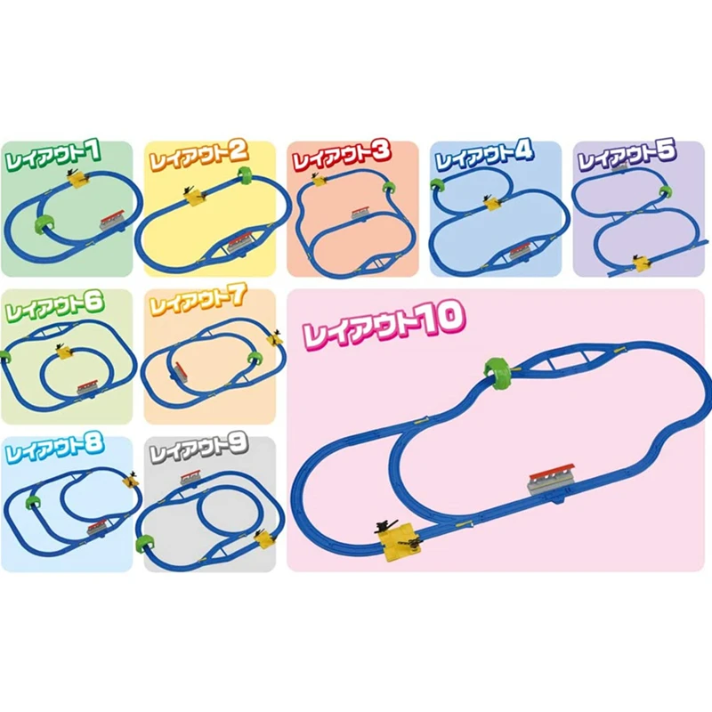 Takara Tomy Plarail Новый базовый рельсовый набор для 10 компоновки голубых дорожек Железнодорожный