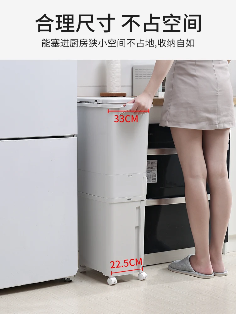 

Trash Can Zero Waste Bin Home Garden Compost Storage Recycling Bin Bathroom Cubo Basura Reciclaje Waste Container BA60LJ