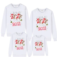 christmas family sweatshirts for father mother daughter son matching clothes outfits adult kids girls boys letter shirts tops