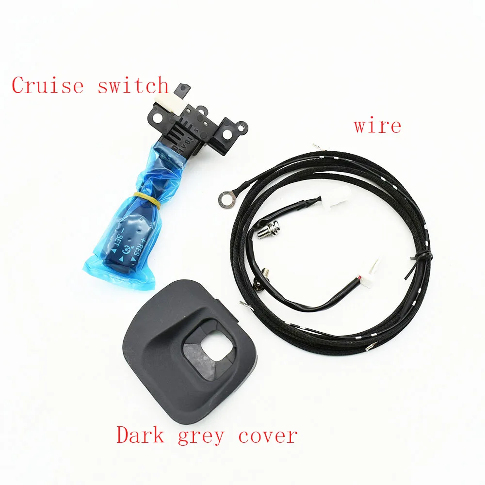 

Переключатель круиз-контроля 84632-34011 84632-34017 84632-0F010 45186-47030-C0 Чехол на руль черный темно-серый для Toyota Prius