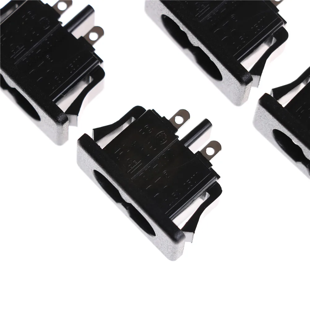 5 шт./лот черный AC250V 2.5A IEC320 C8 Мужской 2 шпильки Мощность Входной Разъем Панель