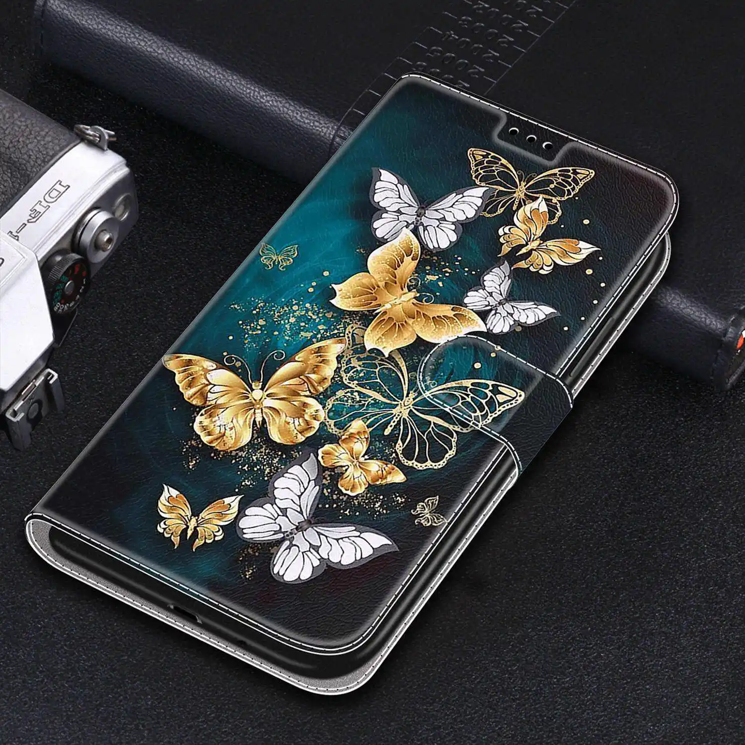 Чехол-книжка с мультяшными животными для Samsung Galaxy A12 A125 A72 A52 A32 A42 5G A02 M12 кожаный