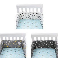 baby nursery nordic stars design baby bed thicken bumper one piece crib around cushion cot protector pillows pretty well