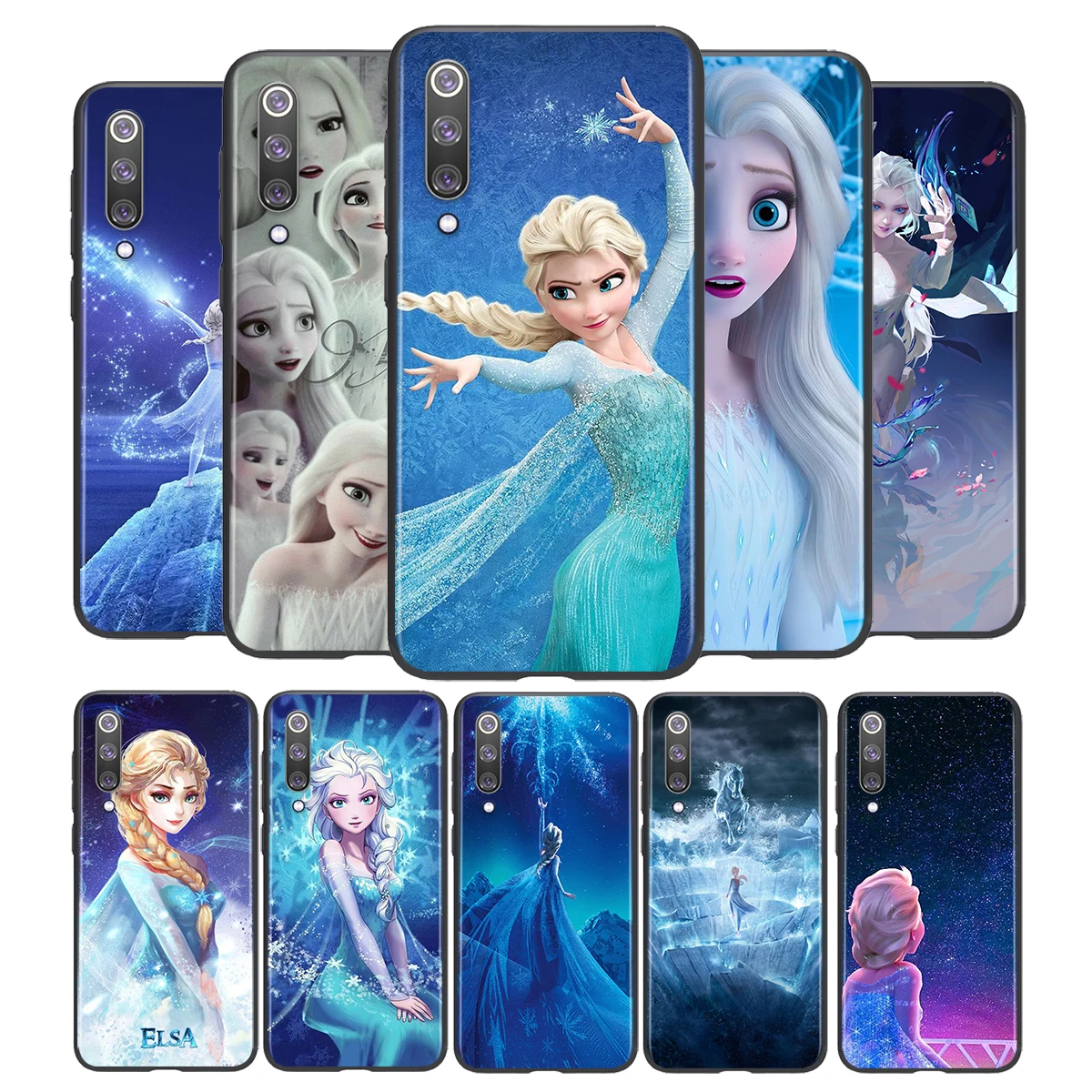

Disney Frozen Princess Silicone Soft Cover For Xiaomi Mi 11i 11 10T 10i 9T 9 Note 10 Ultra Lite Pro 5G SE Black Phone Case