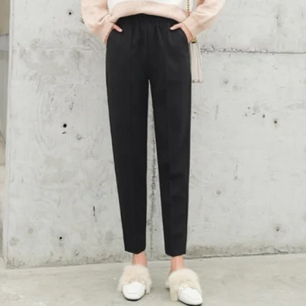 Шерстяные брюки для девочек женские ботильоны Длина 2020 сезон осень-зима новые