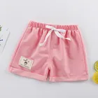 Для детей, на лето короткие штаны для девочек милые хлопковые пляжные шорты для девочек детский однотонный Цвет спортивные брюки для маленьких мальчиков; Одежда; От 1 до 5 лет