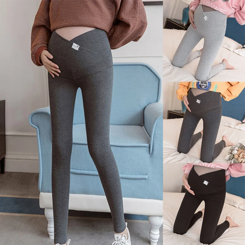 Fashion Over Bump Pants Leggings Pregnancy Pencil Pants Clothing Pregnant Supplie Maternity Pregnant Women Capris Casual Trouser