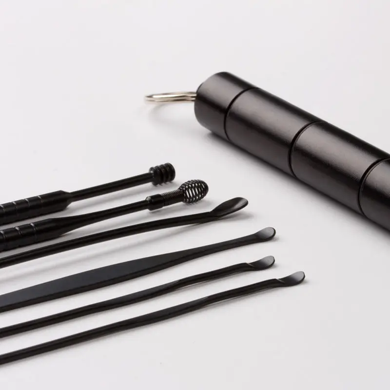 

Набор ушных ключей из нержавеющей стали, комплект из 6 предметов, портативный, универсальный, для ключей