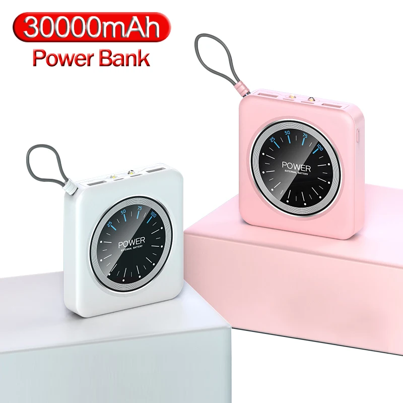 Мини Внешний аккумулятор 12000 мАч портативный зарядный внешний 2 USB зарядное