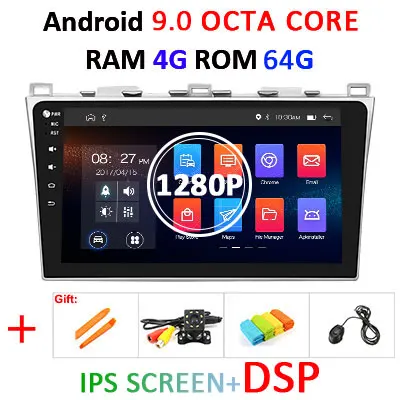 4G 64G 8 Ядро поддержка BOSE аудио система для Mazda 6 M6 2008-2012 Android 9,0 2 din Автомобильный мультимедийный плеер DVD gps Радио dsp ips - Цвет: 4G6 4G IPSDSP AHD