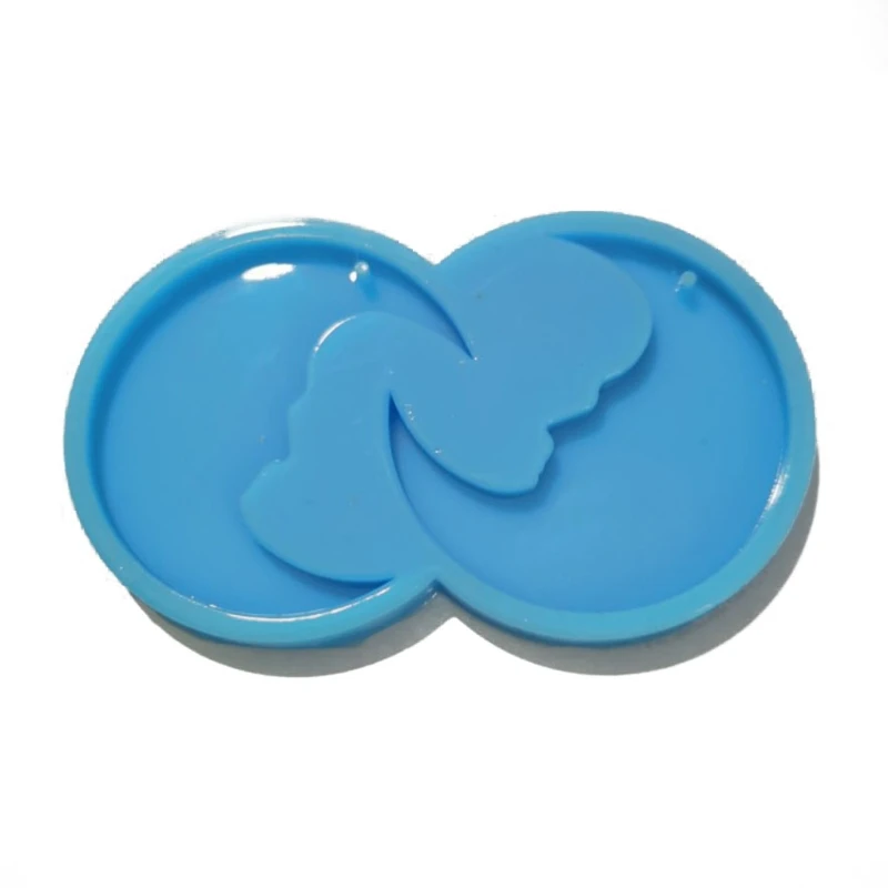 

Moon Earrings Epoxy Resin Mold Keychain Pendant Silicone Mould DIY Crafts Jewelry Casting Tool