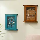 Настенный держатель-вешалка для ключей, деревянный Органайзер с 6 крючками для прихожей, прихожей, украшение для прихожей