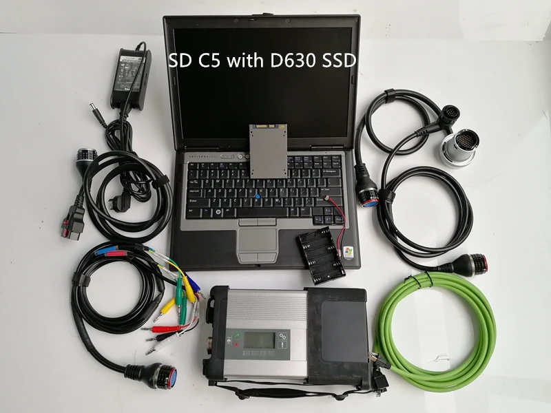 sd c5 with d630 ssd Диагностический инструмент MB Star C5 SD подключения плюс ноутбук D630 HDD SSD,12 v D. AS/DTS/для Mb Star C5 SD для MB автомобилей и грузовиков - Цвет: sd c5 with d630 ssd