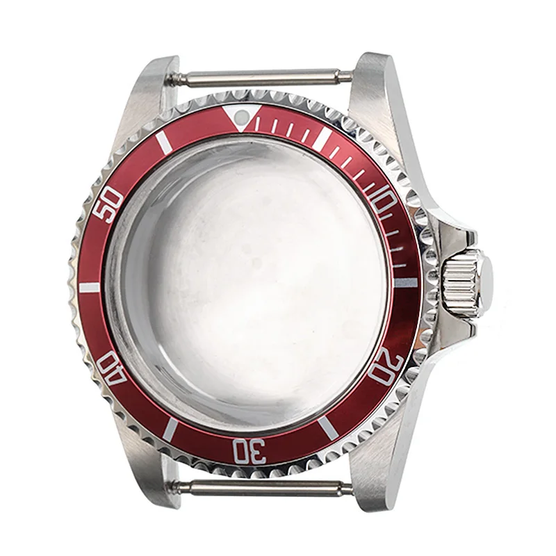 

316L Stainless Steel for 8215 Mingzhu2813 Movement 40mm Men's Acrylic Glass Aluminum Ring Watch Case high quality