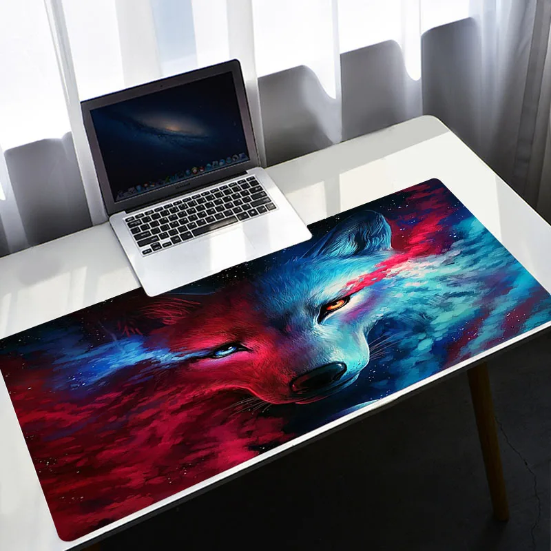 

Gamers Accessories Animal Wolf PC Gamer Cabinet Varmilo Desk Pad Gaming Mouse Pads Rug Mausepad Mice Keyboards Computer Office