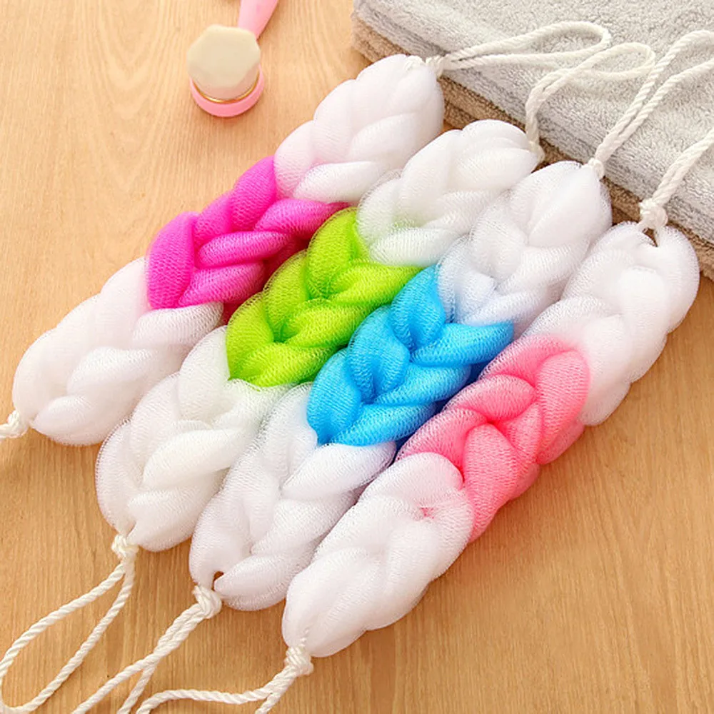 1 шт. щетка для душа из волокна и губки Отшелушивающий шар ванны скраб уход за