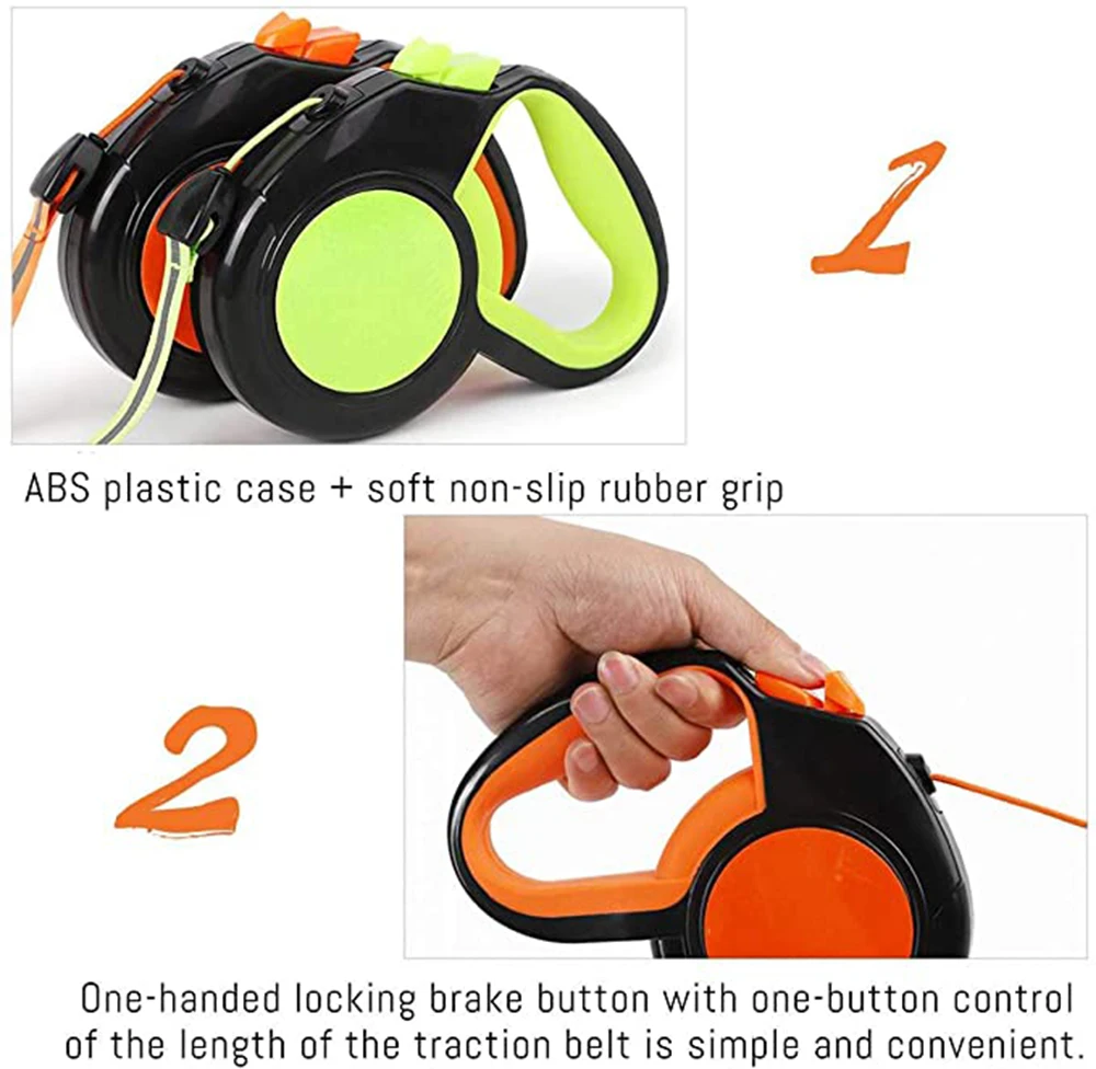 3 м 5 8 выдвижной поводок для собак Светоотражающий Поводок домашних животных