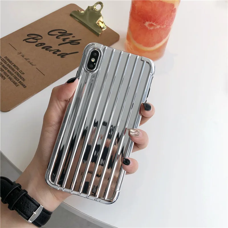 Розовый золотой костюм чехол для телефона iPhone 11 Pro Max X XS MAX Мягкий ТПУ XR 8 7 Plus