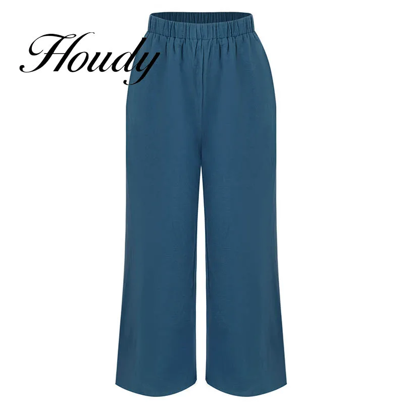 

Fashion Women's Solid Color Casual Trousers Trousers Retro Style High Street Ladies Pants Pantalon
