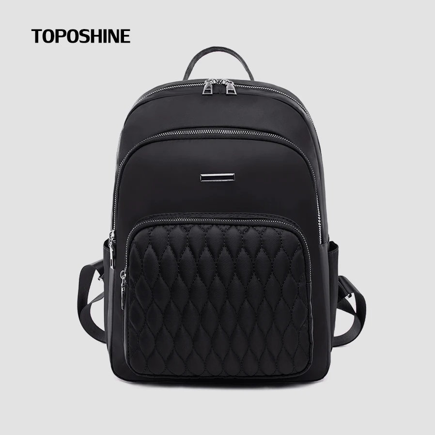 

Toposhine Solid Bag for Girls Oxford School Bag Quality Guaranteed Fashion Bag Women Backpack Embroidery Threads Backpack Bag