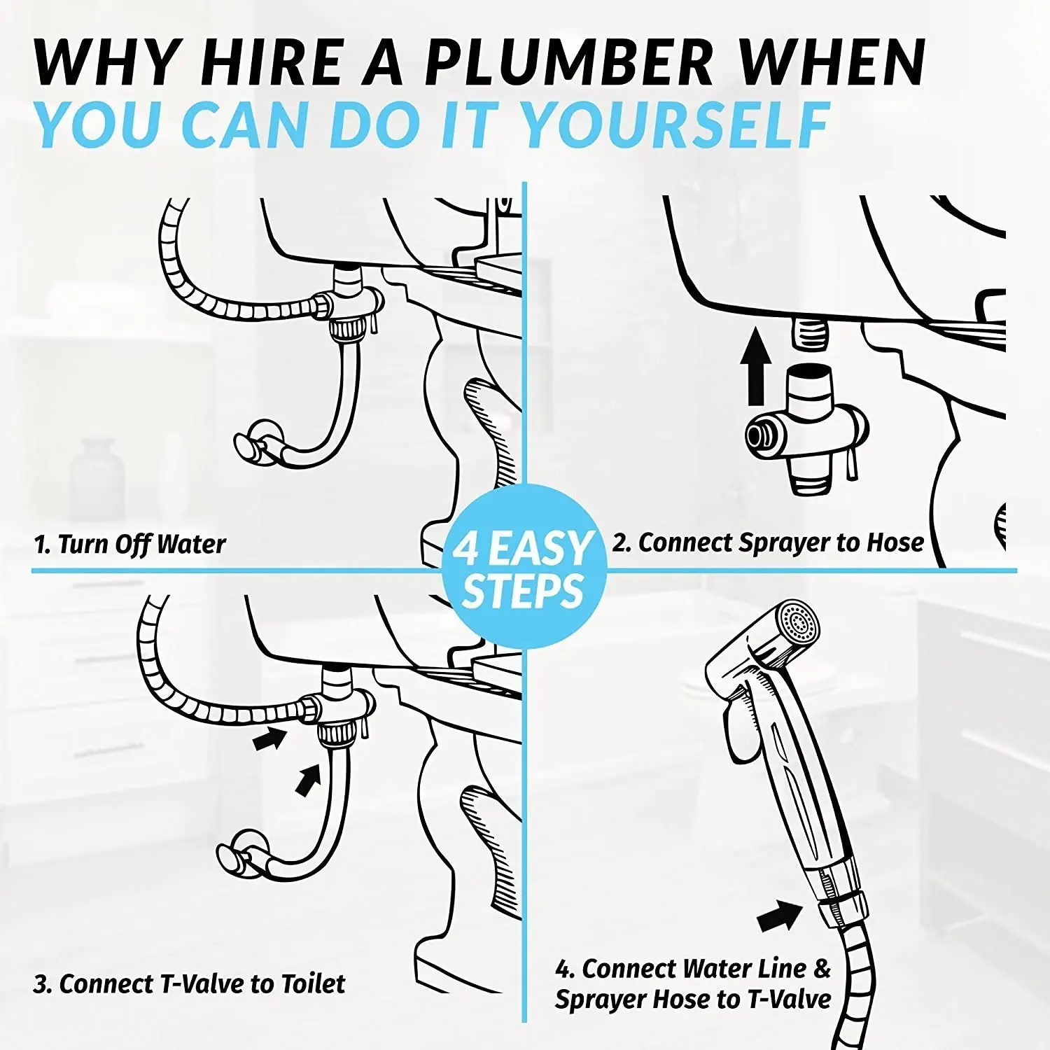 

Handheld Toilet bidet sprayer set Kit Stainless Steel Hand Bidet faucet for Bathroom hand sprayer shower head self cleaning