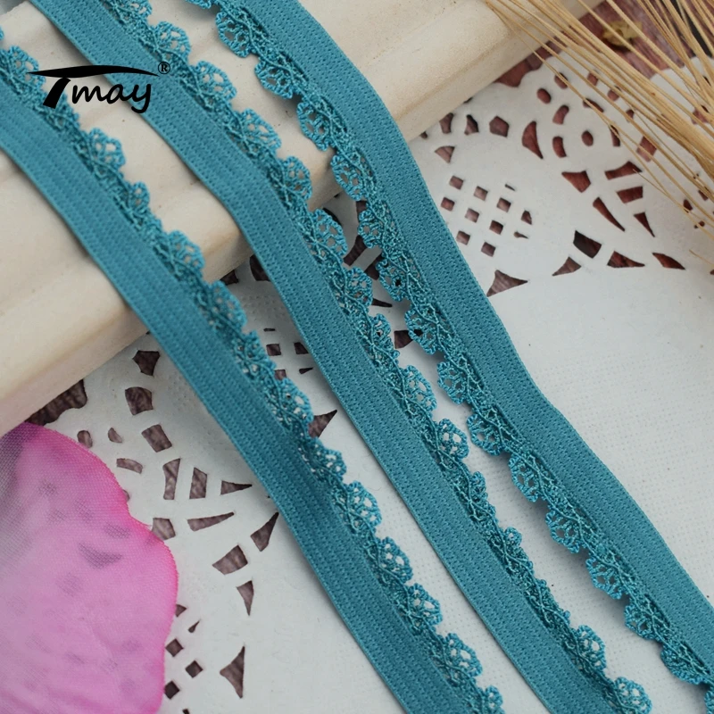 #1733 #1734 кружево Эластичная лента 8 ярдов/партия мягкий пояс волос нейлоновая
