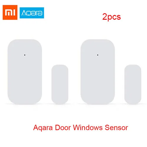 2pcs aqara door Xiaomi Aqara датчик окна двери умный дом Mijia Zigbee беспроводное соединение умный мини датчик двери дистанционное управление охранная сигнализация - Цвет: 2pcs aqara door