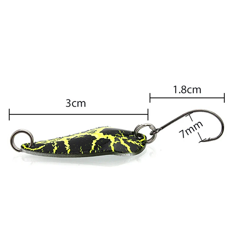 

5pcs 3cm 3g Fish Trout Lure Swim Bait Artificial Pesca Fish Tackle Whosesale Mix Colours