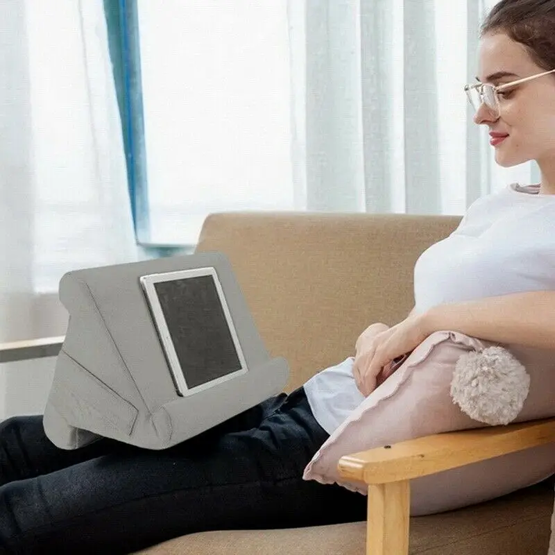

Soft Pillow Lap Stand for IPad Holder Tablet Multi-Angle Phone Cushion Laptop+