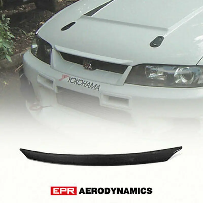 Для Nissan R33 Skyline GTR GTS OE стиль углеродное волокно черный глянцевый готовая передняя