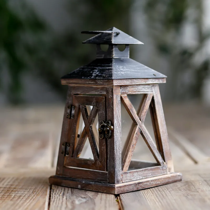 Марокканский Железный подсвечник в стиле ретро романтический деревянный