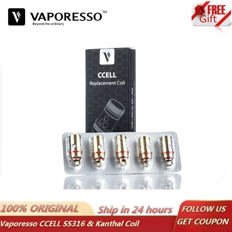 5 шт./лот оригинальный испаритель керамический CCELL сменная катушка 0.5ohm SS316 0.6ohm Vape