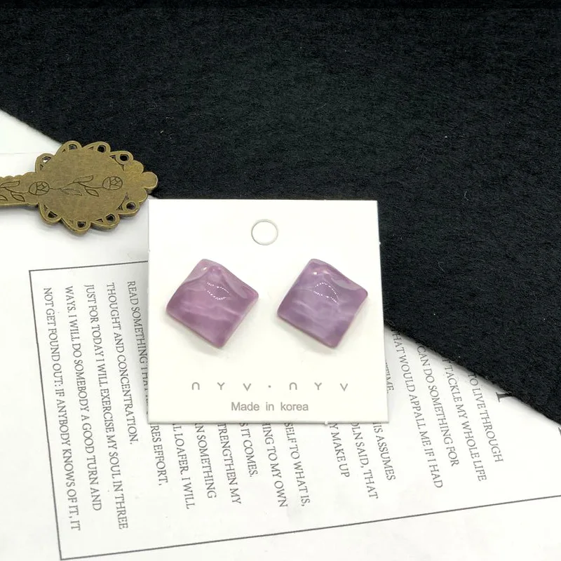 Серьги из серебра 925 Корейский Японский небольшой свежий чистый красный