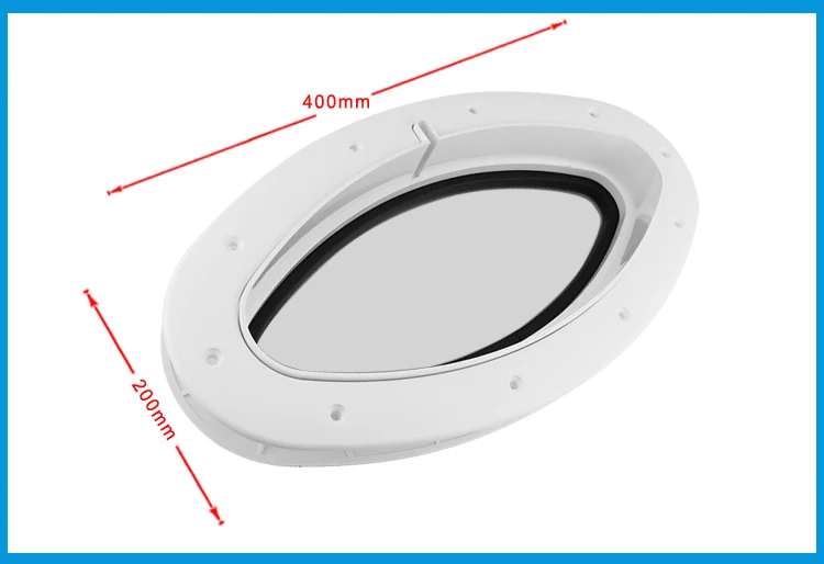 Отверстие для порта морской лодки яхты домов на колесах овальной формы