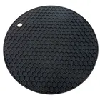 Многофункциональный Круглый Силиконовый нескользящий термостойкий Коврик, подвесная посуда, подставка, подушка, подставка для посуды, держатель для кастрюль