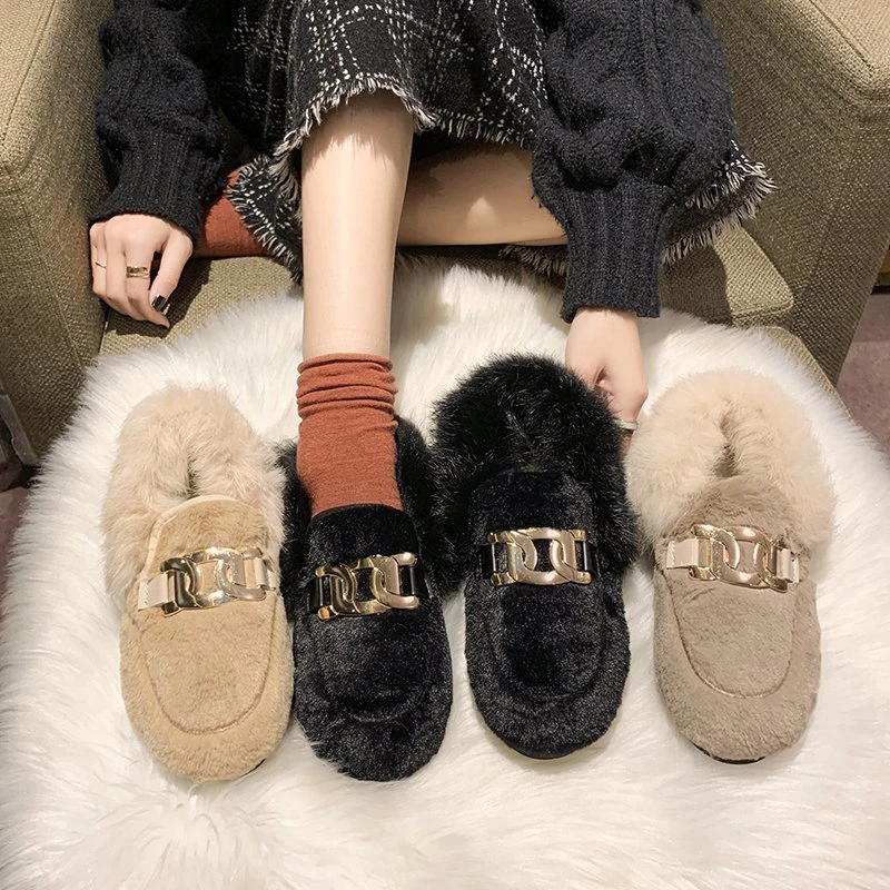 

Winter Shoes Women Slip-on Modis Round Toe Female Footwear Casual Sneaker All-Match Slip On 2020 New Moccasin Dress Fretwork
