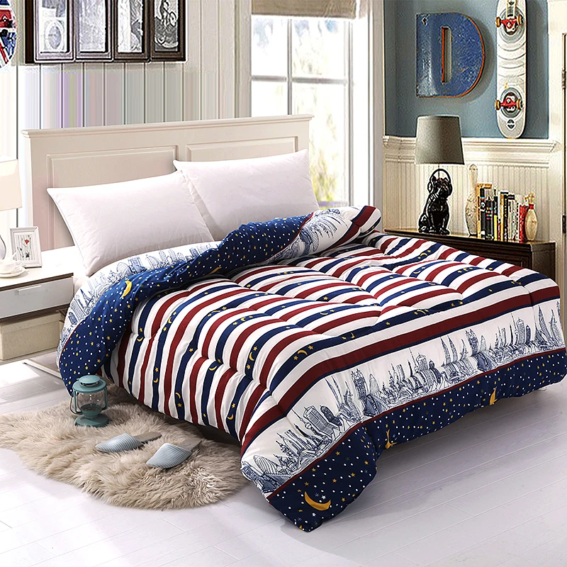 

High Quality Patchwork Style Quilt Duvet King Queen Size Luxury Printed Thicken Summer/winter Blanket Bedding Comforter Filler
