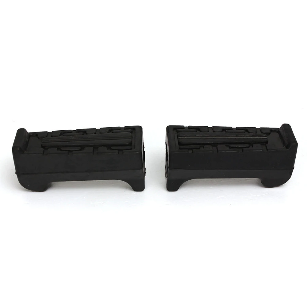 

1 Pair Universal Portable Outdoor Replacement Parts Black Cycling Durable Motorcycle Accessories Front Rubber Footrest