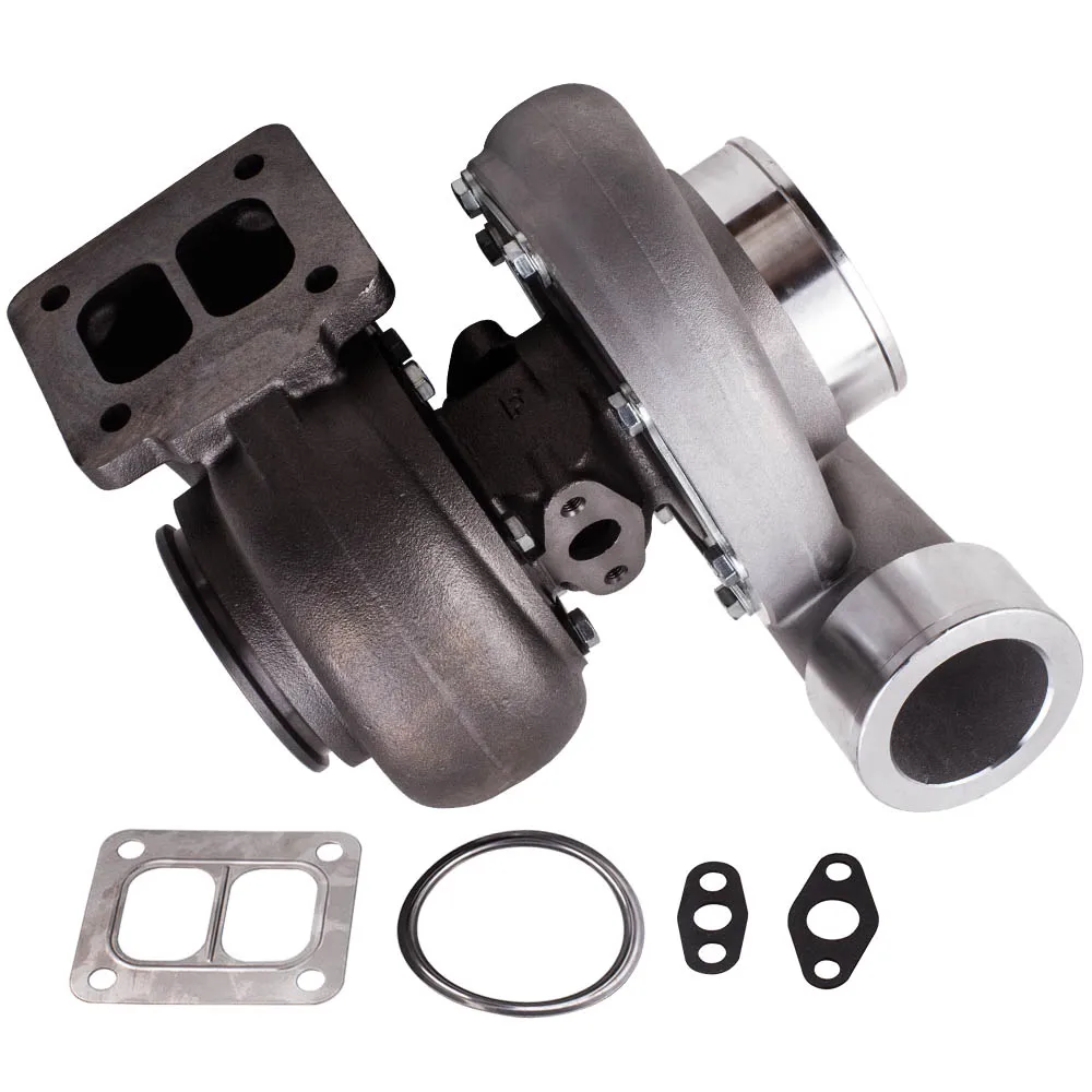 GT45R GT45 Turbo T4 фланец V-band A/R. 66 A/R 1,05 Турбокомпрессор 600+ hp для всех 3.0L-6.0L Турбокомпрессор двигателя