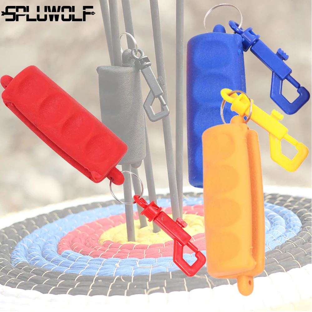 

8 PCS Hunting Archery Tool Accessories Anti-Skid Arrow Puller Silica Gel With Key Chain for Shooting Target Pulling Silicone